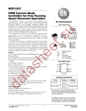 NCP1337DR2G datasheet  